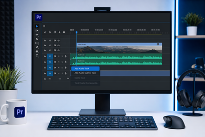How to Add Another Audio Track in Premiere Pro (3 Fast Methods)