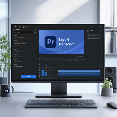 How to Export a Transcript from Premiere Pro (Step-by-Step)