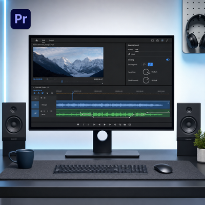 How to Use Audio Ducking in Adobe Premiere Pro (Auto & Manual Methods)