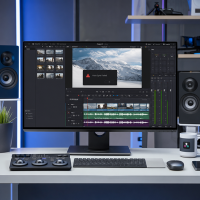 Auto Sync Failed in DaVinci Resolve: Causes and How to Fix It
