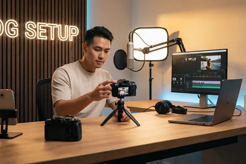 Vlog Desk Setup: Every Component You Need (and the Right Order to Buy Them)