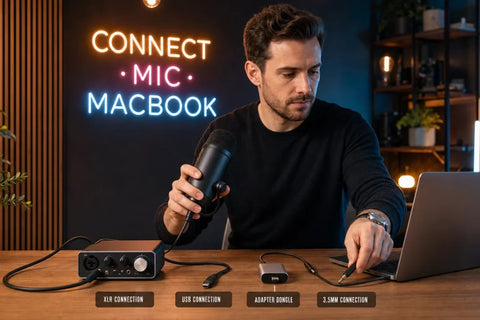 How to Connect a Microphone to a MacBook: Every Method Explained