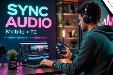 How to Sync Audio to Video in CapCut (3 Methods for Mobile & PC)
