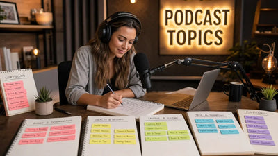 100+ Podcast Topics to Talk About (Organized by Niche)