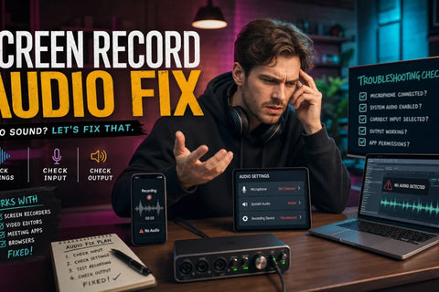 No Audio on Screen Recording? How to Fix It on Any Platform