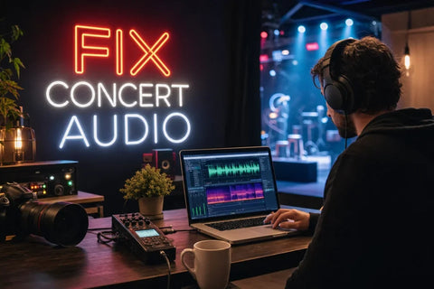 How to Fix Concert Audio: Step-by-Step Repair for Distorted, Muffled, and Noisy Recordings
