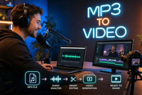 How to Convert an MP3 Audio Podcast to Video (Step-by-Step)