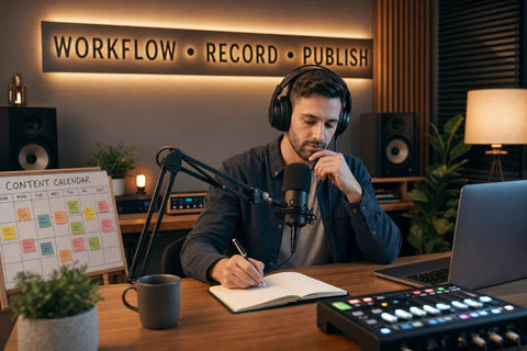 Best Workflow for Solo Podcast Content Creation (Step-by-Step System)