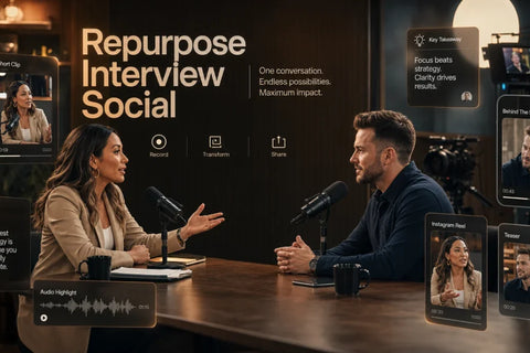 How to Repurpose an Interview for Social Media (Step-by-Step)