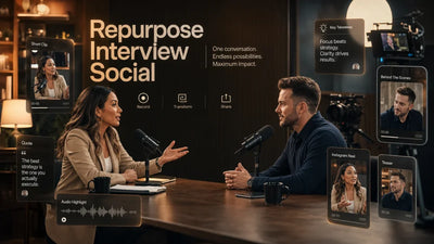 How to Repurpose an Interview for Social Media (Step-by-Step)