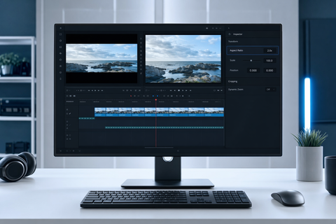 How to Desqueeze Anamorphic Footage in DaVinci Resolve