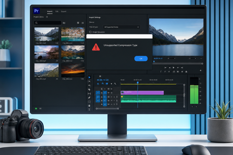How to Fix “Unsupported Compression Type” Error in Premiere Pro