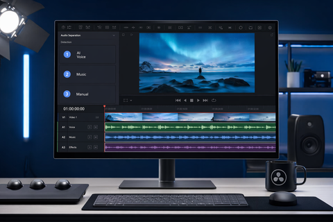 How to Separate Tracks in DaVinci Resolve (3 Methods Explained)