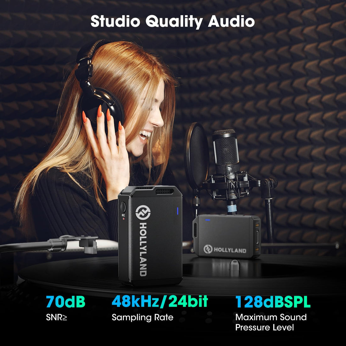 Hollyland Technology on X: 2️⃣ Another batch of LARK M2 digital wireless  microphone key features. 🎙🤩 #AllinOneButton 👉Learn more:   #NewProduct #LARKM2 #AllinOneButton #buttonmic  #Hollyland #HollylandTech