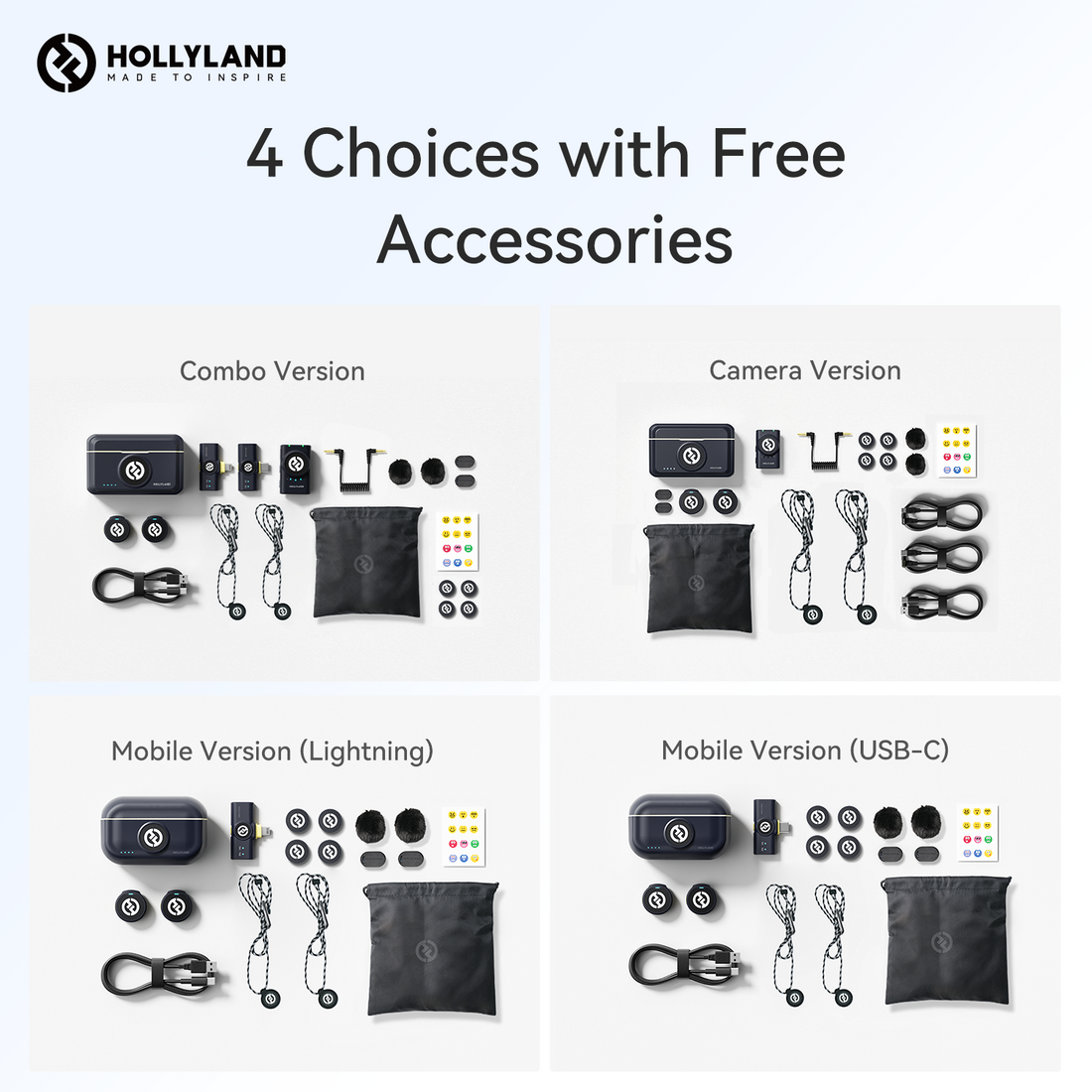 Promo Hollyland Lark M2 Wireless Lavalier Microphone Lark M 2 Shine  Charcoal - USB C Cicil 0% 3x - Jakarta Selatan - Doss