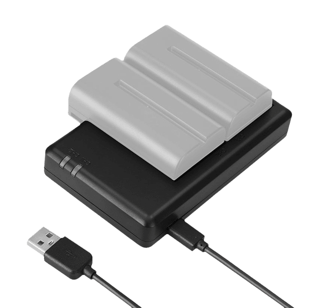 Dual-Slot Charger for NP-F970/750/550 Batteries