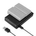 Dual-Slot Charger for NP-F970/750/550 Batteries