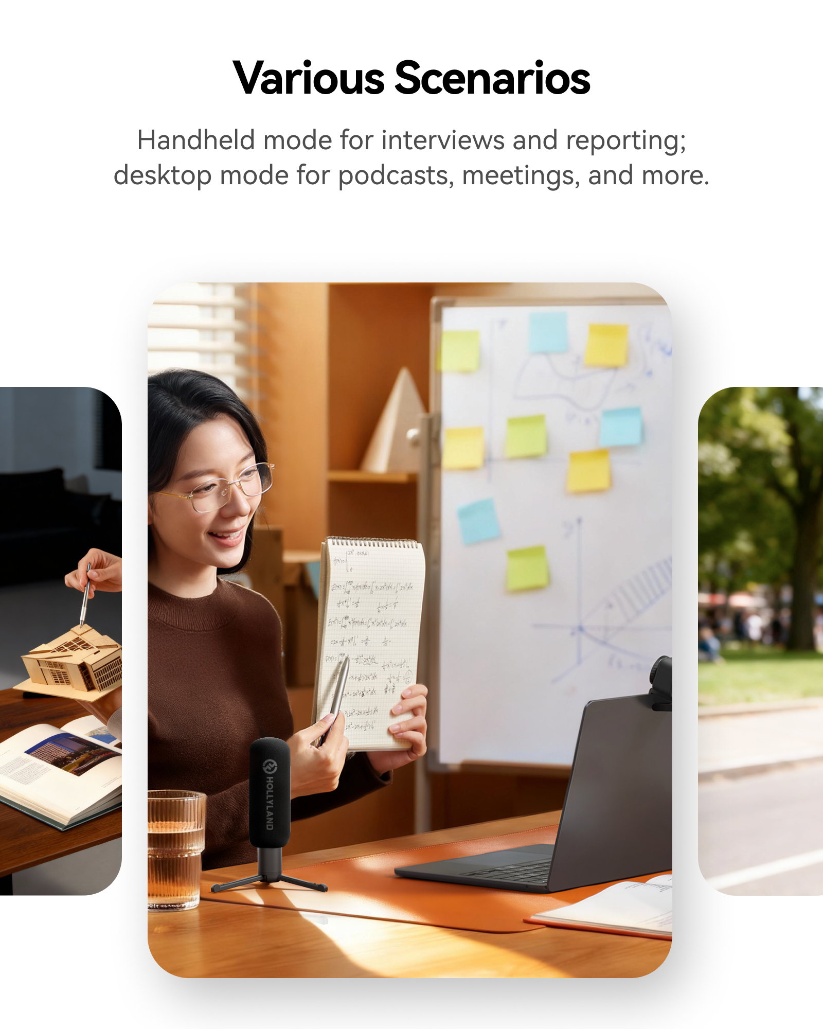 Hollyland Interview Adapter for Wireless Microphones (Handheld/Desktop)