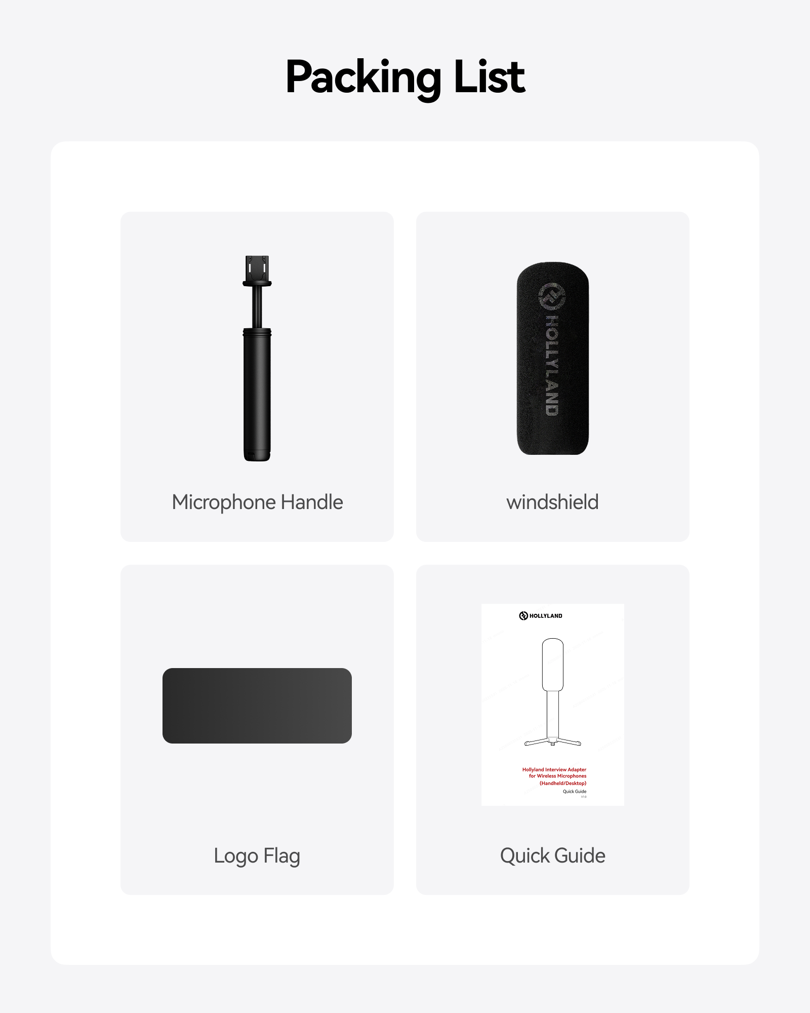 Hollyland Interview Adapter for Wireless Microphones (Handheld/Desktop)