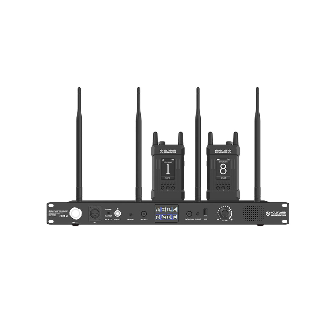 Livecom 1000ft Wireless Intercom System with 4 Beltpacks
