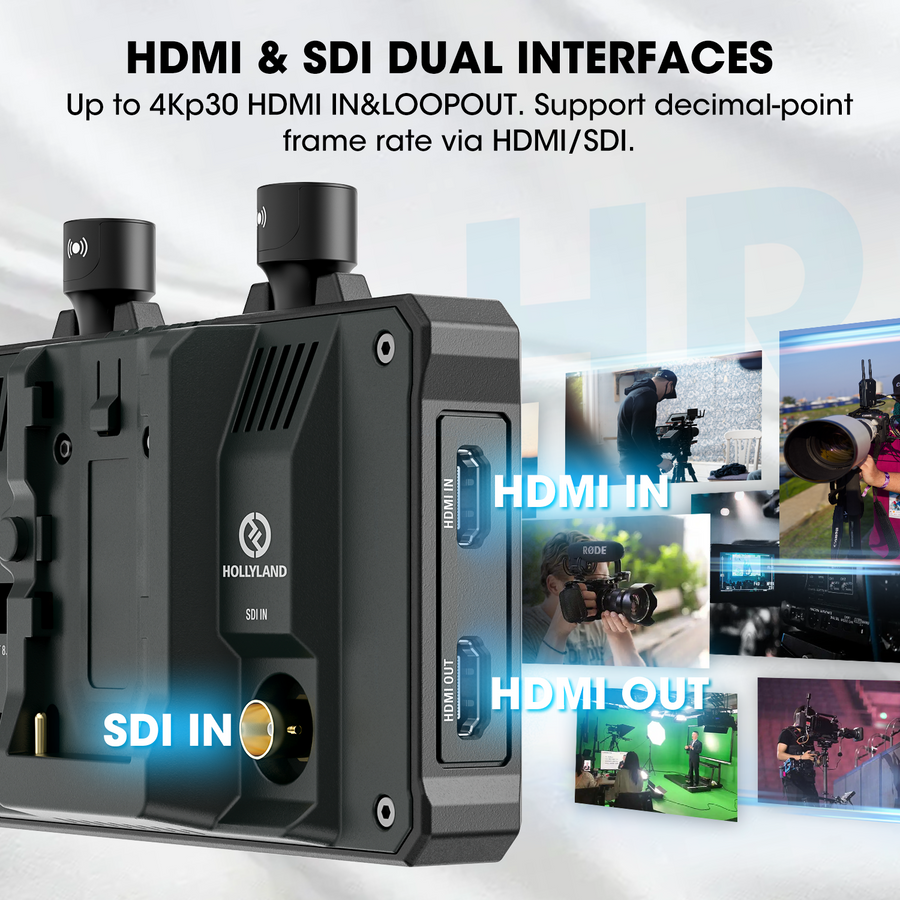 hdmi and SDI dual interface camera monitor